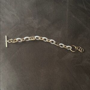 Gold and pink  Chain Bracelet